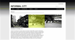 Desktop Screenshot of informalcity.aaschool.ac.uk